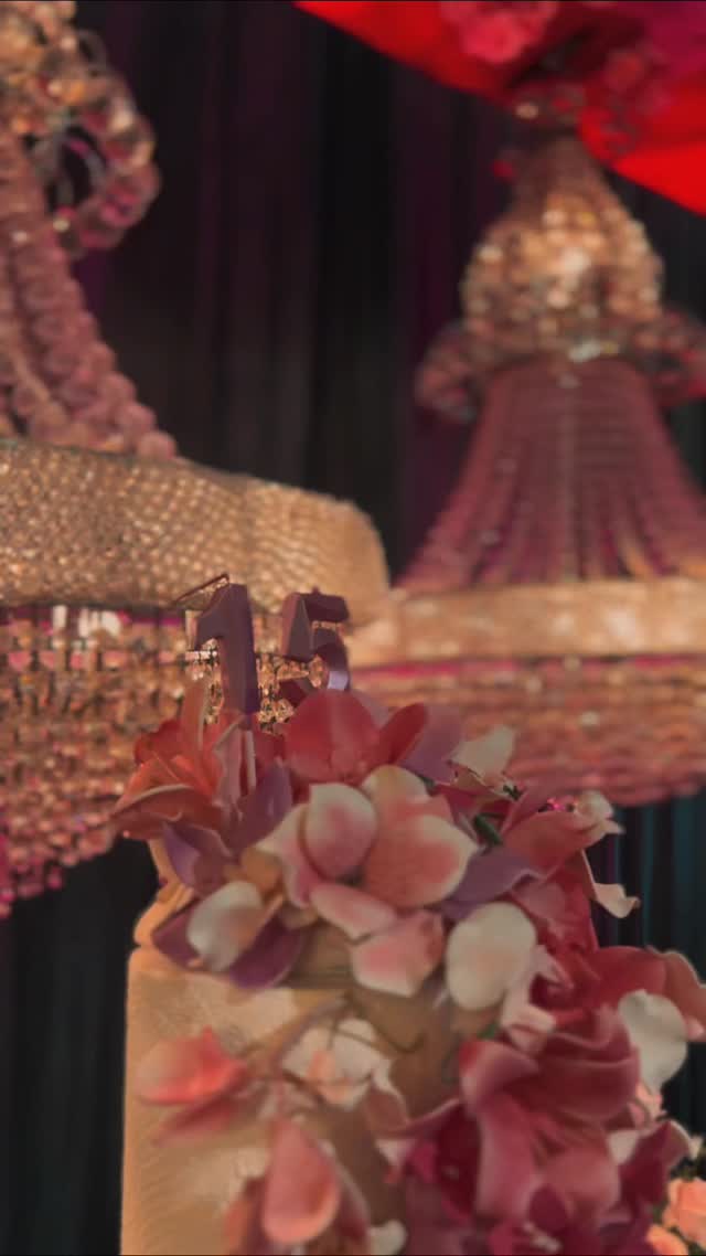 Detalhes da decoração de festa